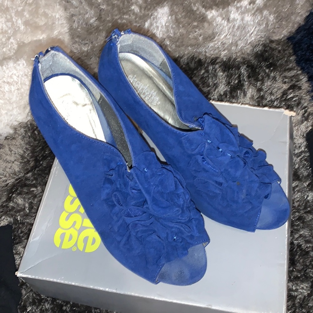 Blue heels